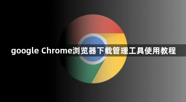 google Chrome浏览器下载管理工具使用教程1