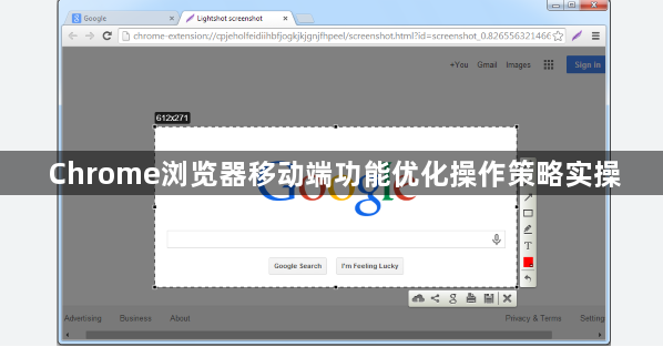 Chrome浏览器移动端功能优化操作策略实操1