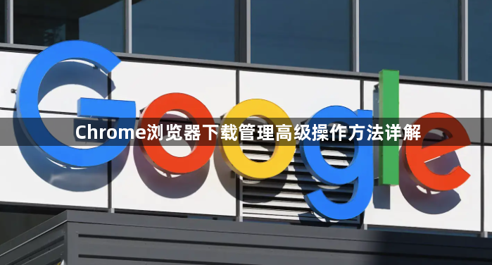 Chrome浏览器下载管理高级操作方法详解1