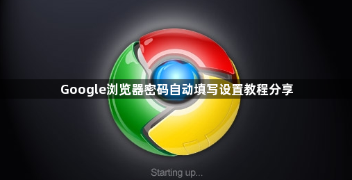 Google浏览器密码自动填写设置教程分享1