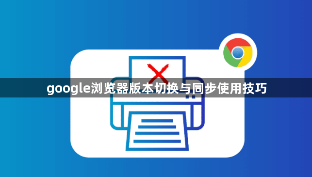 google浏览器版本切换与同步使用技巧1