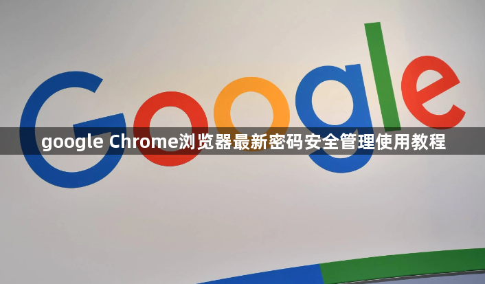 google Chrome浏览器最新密码安全管理使用教程1