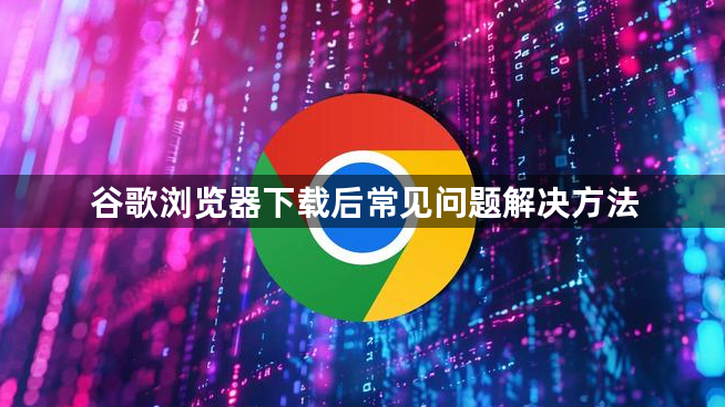 谷歌浏览器下载后常见问题解决方法1