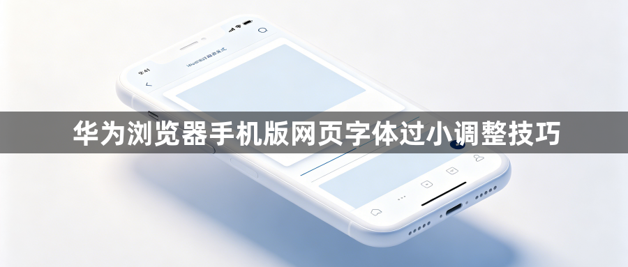 华为浏览器手机版网页字体过小调整技巧1