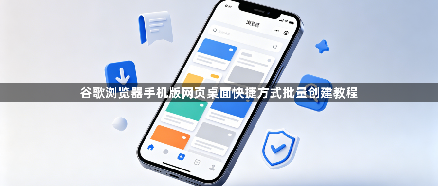 谷歌浏览器手机版网页桌面快捷方式批量创建教程1