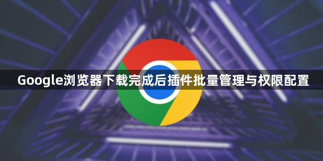 Google浏览器下载完成后插件批量管理与权限配置1
