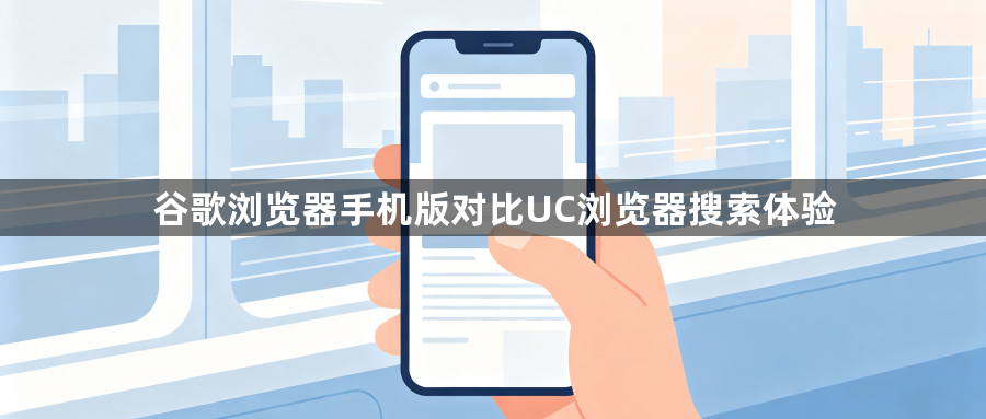 谷歌浏览器手机版对比UC浏览器搜索体验1