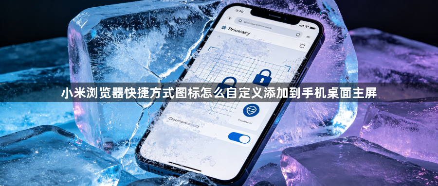 小米浏览器快捷方式图标怎么自定义添加到手机桌面主屏1