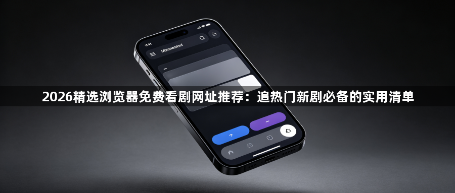 2026精选浏览器免费看剧网址推荐:追热门新剧必备的实用清单1