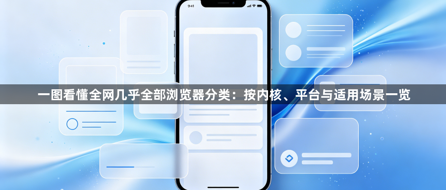 一图看懂全网几乎全部浏览器分类：按内核、平台与适用场景一览1