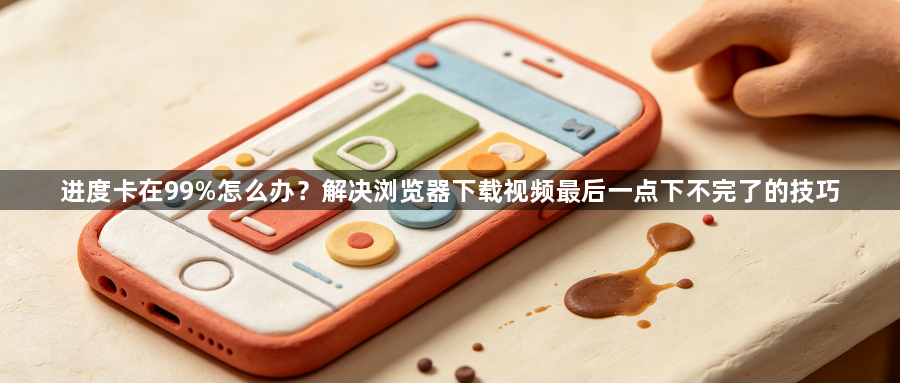进度卡在99%怎么办？解决浏览器下载视频最后一点下不完了的技巧1