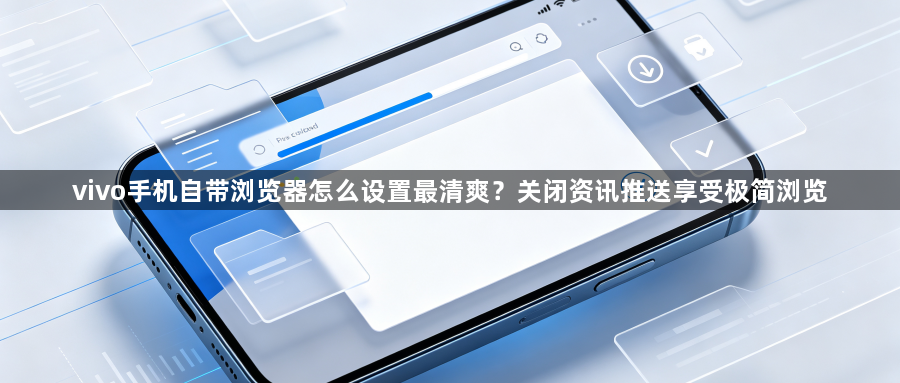 vivo手机自带浏览器怎么设置最清爽？关闭资讯推送享受极简浏览1