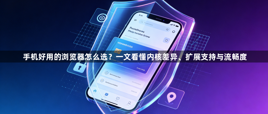 手机好用的浏览器怎么选？一文看懂内核差异、扩展支持与流畅度1