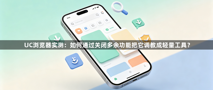 UC浏览器实测:如何通过关闭多余功能把它调教成轻量工具?1
