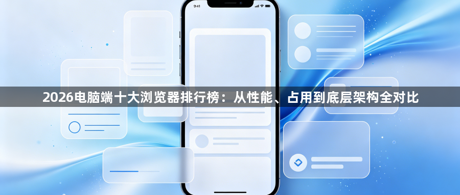 2026电脑端十大浏览器排行榜：从性能、占用到底层架构全对比1