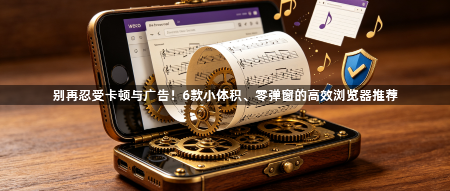别再忍受卡顿与广告！6款小体积、零弹窗的高效浏览器推荐1
