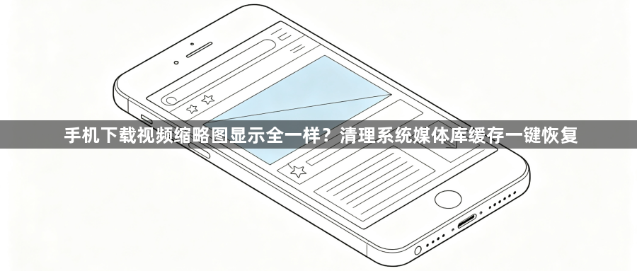 手机下载视频缩略图显示全一样？清理系统媒体库缓存一键恢复1