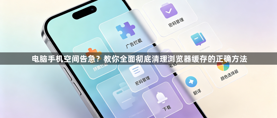 电脑手机空间告急？教你全面彻底清理浏览器缓存的正确方法1