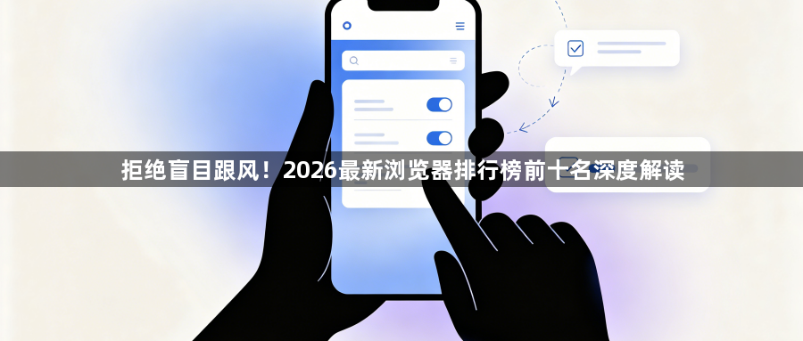 拒绝盲目跟风！2026最新浏览器排行榜前十名深度解读1