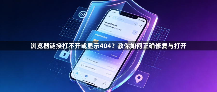 浏览器链接打不开或显示404？教你如何正确修复与打开1