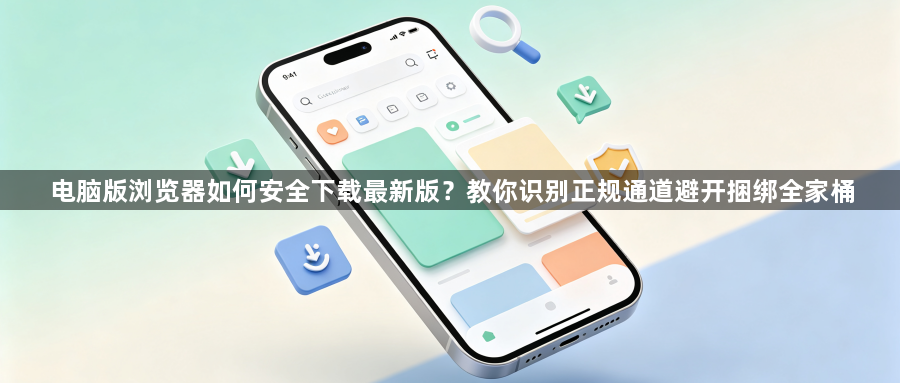 电脑版浏览器如何安全下载最新版？教你识别正规通道避开捆绑全家桶1