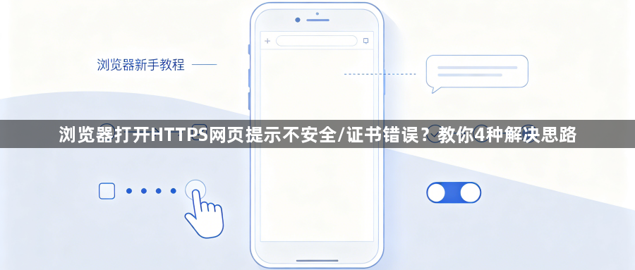 浏览器打开HTTPS网页提示不安全/证书错误？教你4种解决思路1