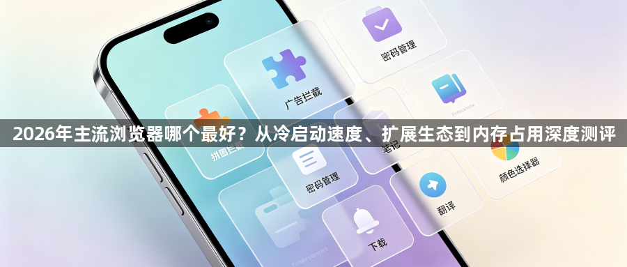 2026年主流浏览器哪个最好？从冷启动速度、扩展生态到内存占用深度测评1
